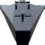 V-profile trench bucket, 900 l, X fangs, NTP10