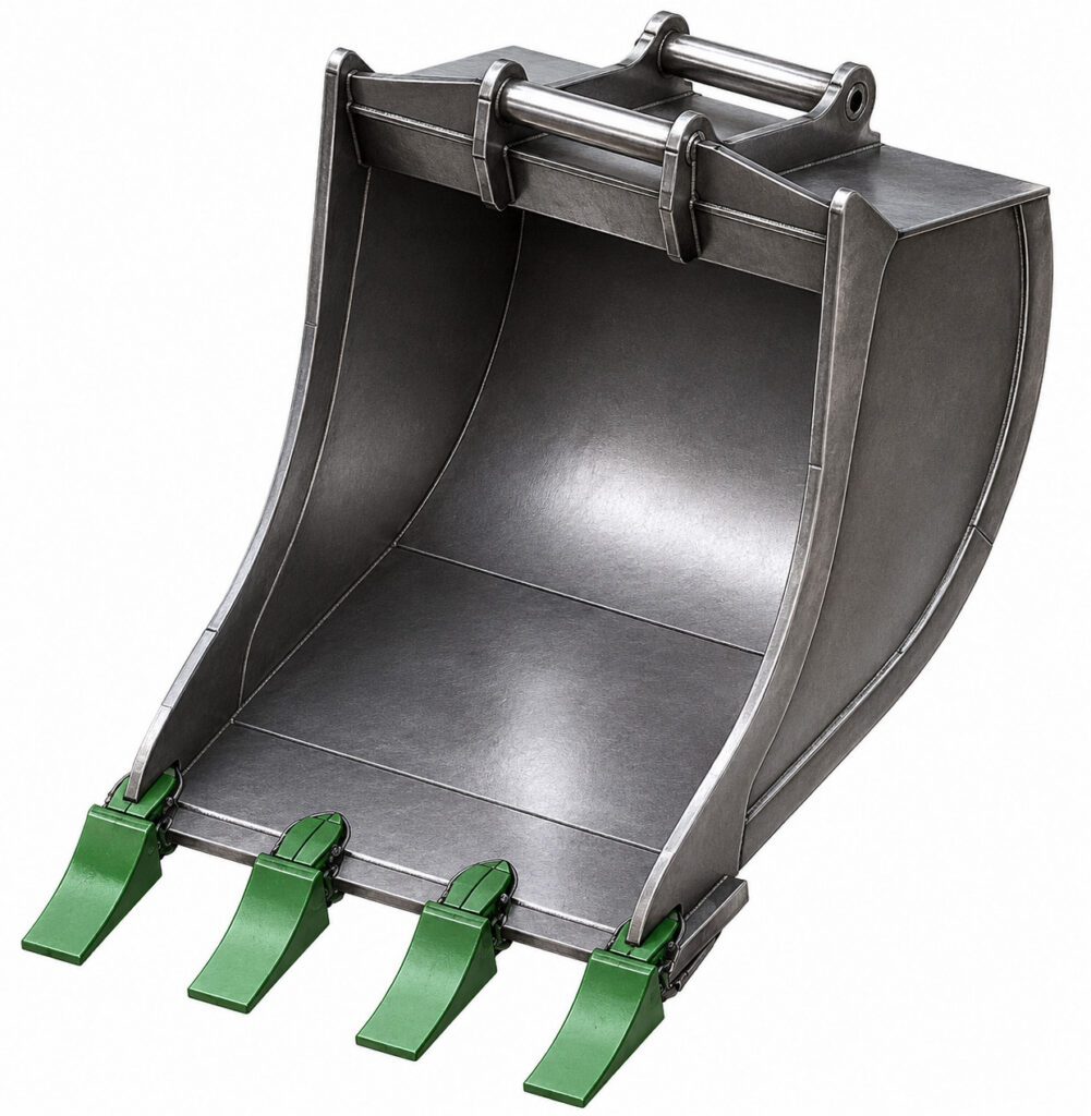 digging bucket with fangs 400 l S45 S50